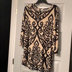 Black and Tan mini dress